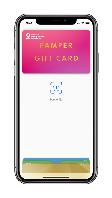 Phone with the Pamper Gift Card